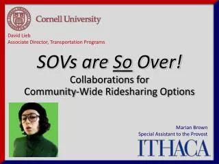 Collaborations for Community-Wide Ridesharing Options