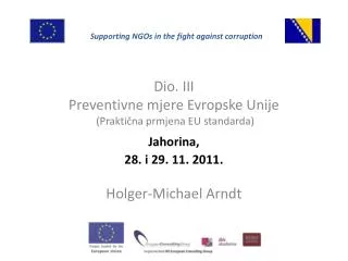 dio iii preventivne mjere evropske unije prakti na prmjena eu standarda