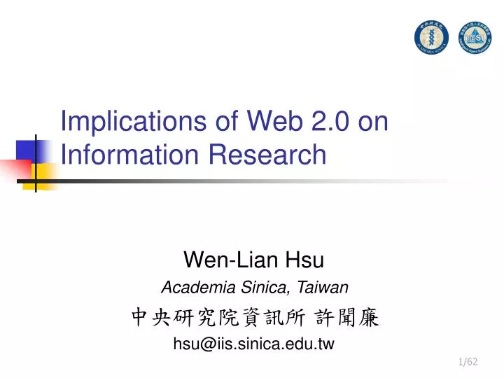 implications of web 2 0 on information research