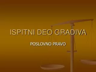 ispitni deo gradiva