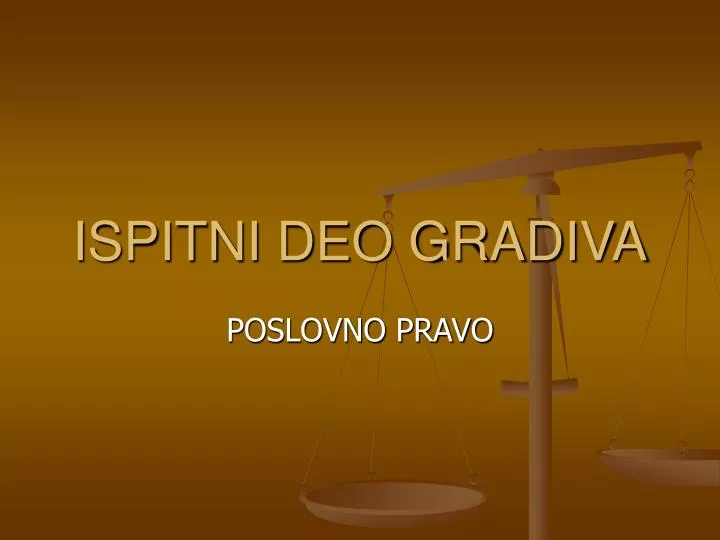 ispitni deo gradiva