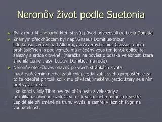 neron v ivot podle suetonia