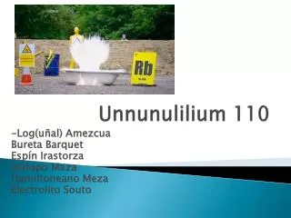 unnunulilium 110