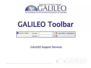 GALILEO Support Services