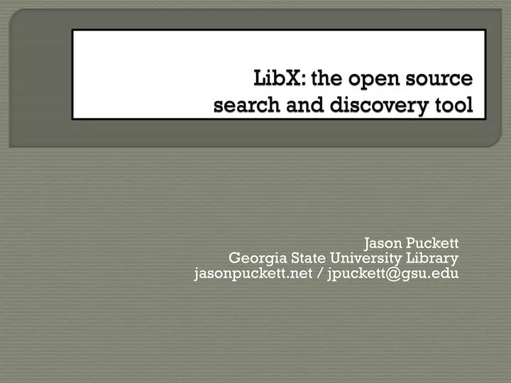libx the open source search and discovery tool