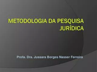 profa dra jussara borges nasser ferreira