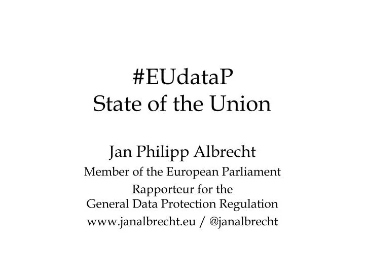 eudatap state of the union
