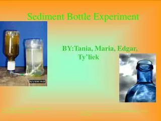 Sediment Bottle Experiment