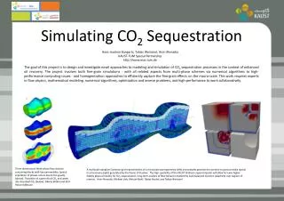 Simulating CO 2 Sequestration