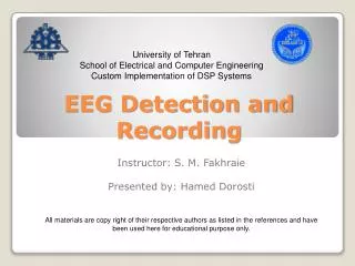 EEG Detection and Recording