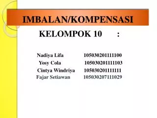 imbalan kompensasi