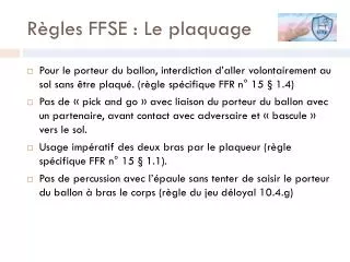 r gles ffse le plaquage