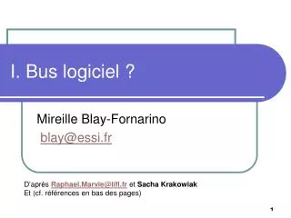 i bus logiciel