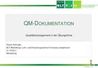 qm dokumentation