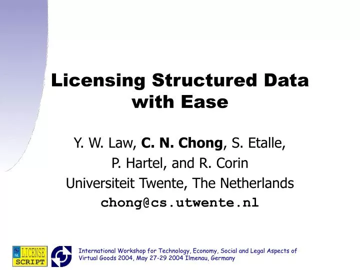 licensing structured data with ease
