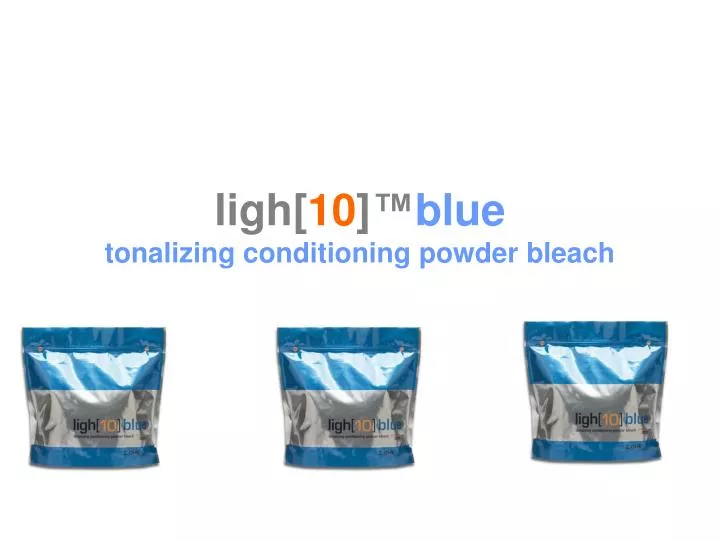 ligh 10 blue tonalizing conditioning powder bleach