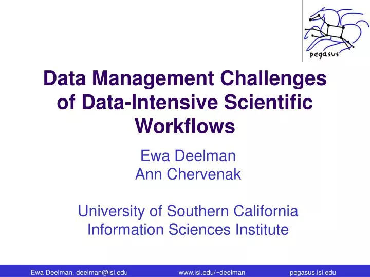 data management challenges of data intensive scientific workflows