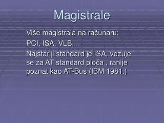 magistrale