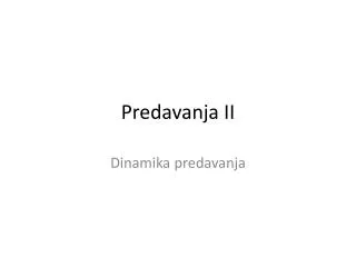 predavanja ii