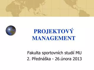 projektov management