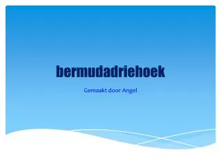 bermudadriehoek