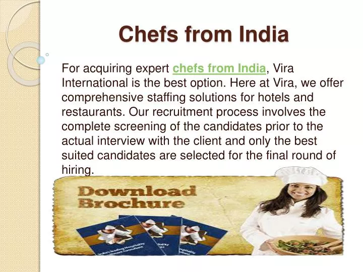 chefs from india