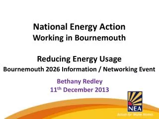 National Energy Action Working in Bournemouth Reducing Energy Usage