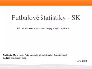 futbalov tatistiky sk