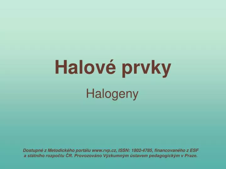 halov prvky