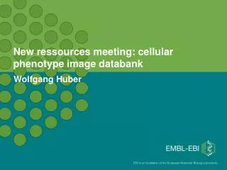 New ressources meeting: cellular phenotype image databank