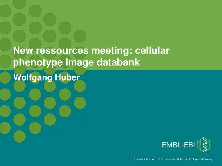 new ressources meeting cellular phenotype image databank