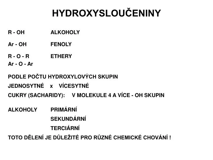 hydroxyslou eniny