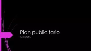 plan publicitario