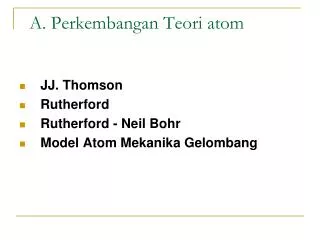 PPT - Perkembangan Teori Atom PowerPoint Presentation, Free Download - ID:3938297