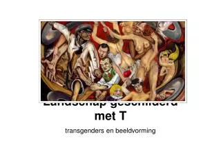 landschap geschilderd met t