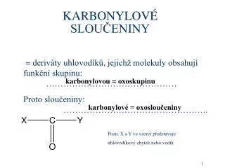 karbonylov slou eniny