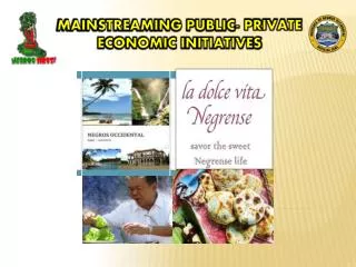 Mainstreaming Public- Private Economic Initiatives