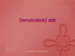 demokratick st t