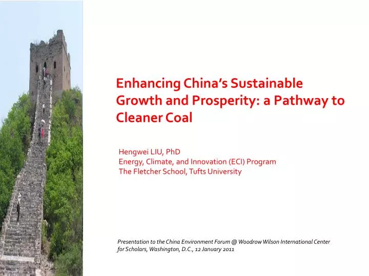 enhancing china s sustainable growth and prosperity a pathway to cleaner coal