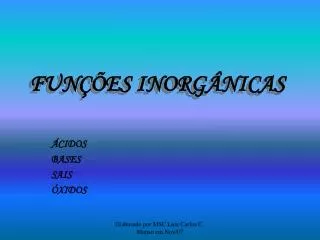 fun es inorg nicas