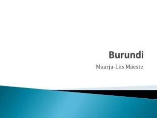 burundi