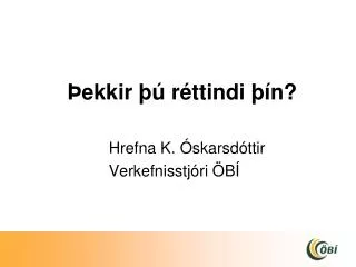ekkir r ttindi n