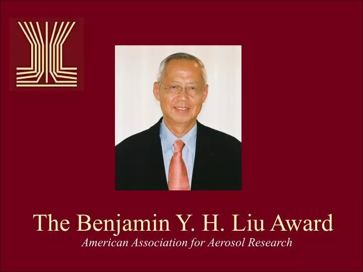 the benjamin y h liu award