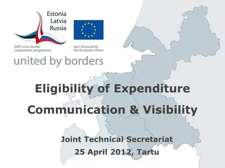 eligibility of expenditure communication visibility