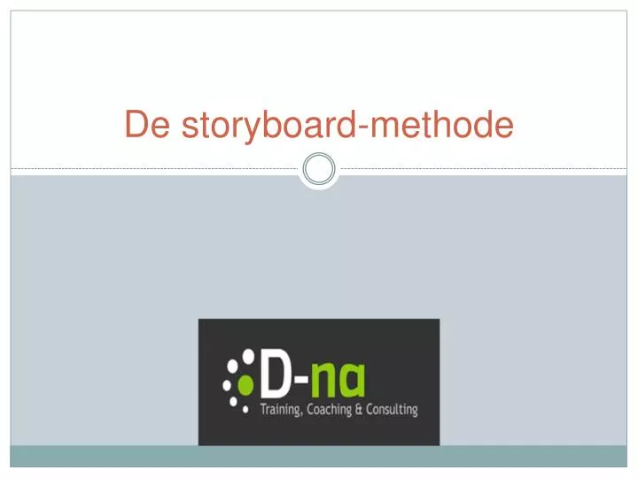 de storyboard methode