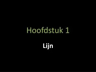 hoofdstuk 1