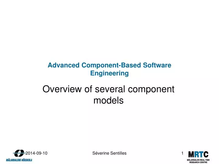 advanced component based software engineering