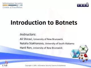 Introduction to Botnets