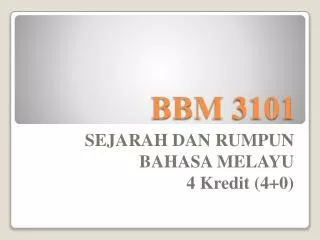 bbm 3101