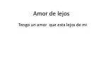 Amor de lejos - slide 1